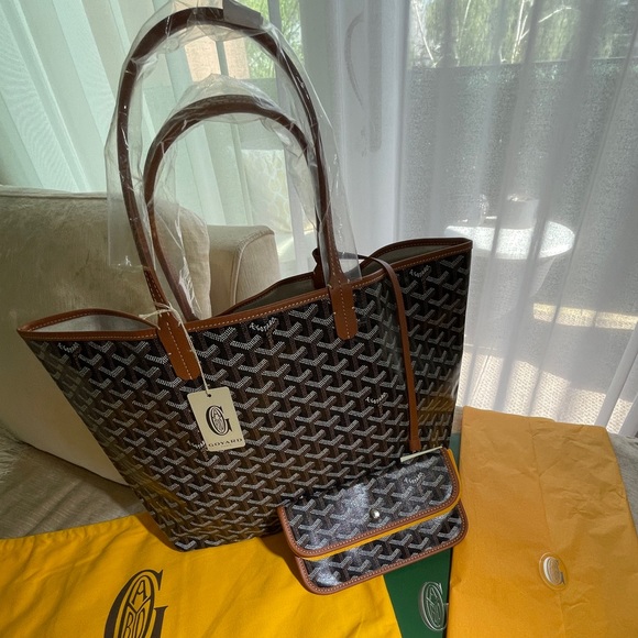 Goyard Saint Louis Tote Coated Canvas PM - Picture 2 of 10